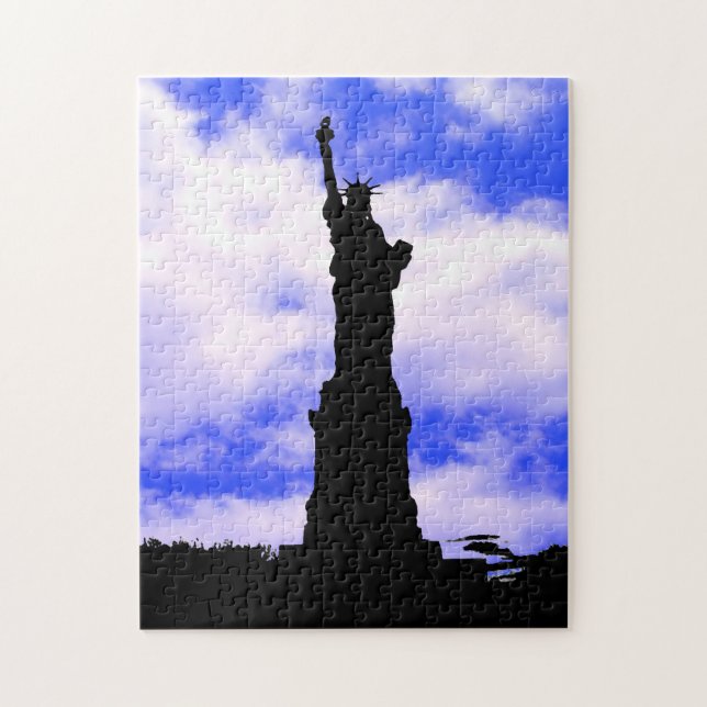 Quebra-cabeça Estátua da Liberdade Silhouette (Vertical)