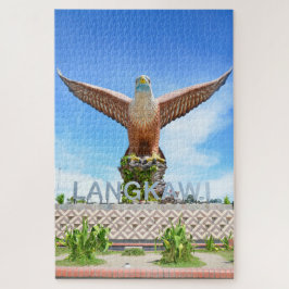 Quebra-cabeça Estátua da Praça da Águia na Ilha Langkawi, Malási
