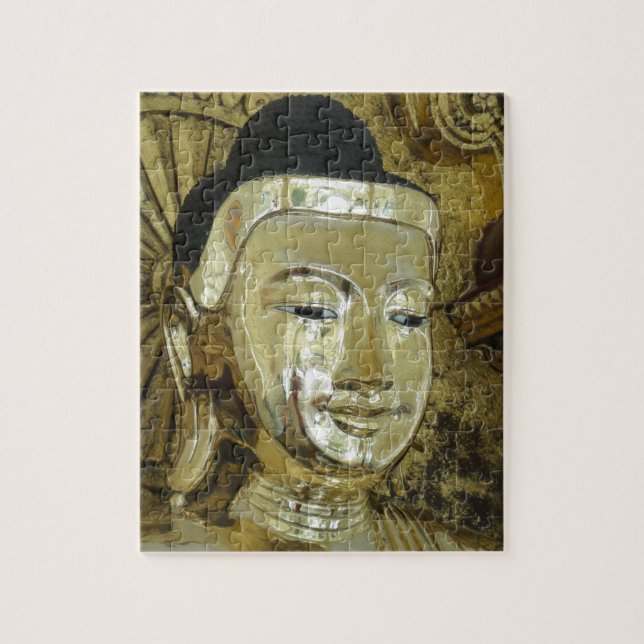 Quebra-cabeça Estátua de Buda Dourado Amor Inspirador (Vertical)