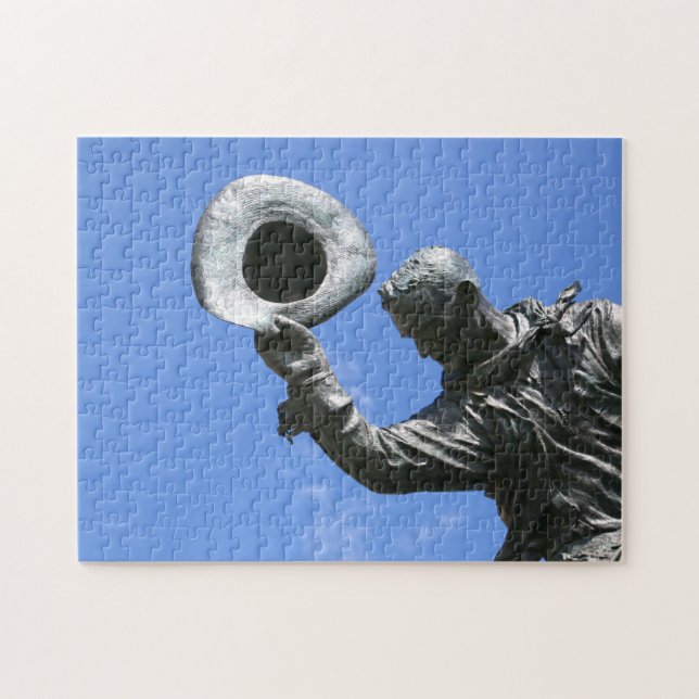 Quebra-cabeça Estátua de Calgary Stampede. (Horizontal)