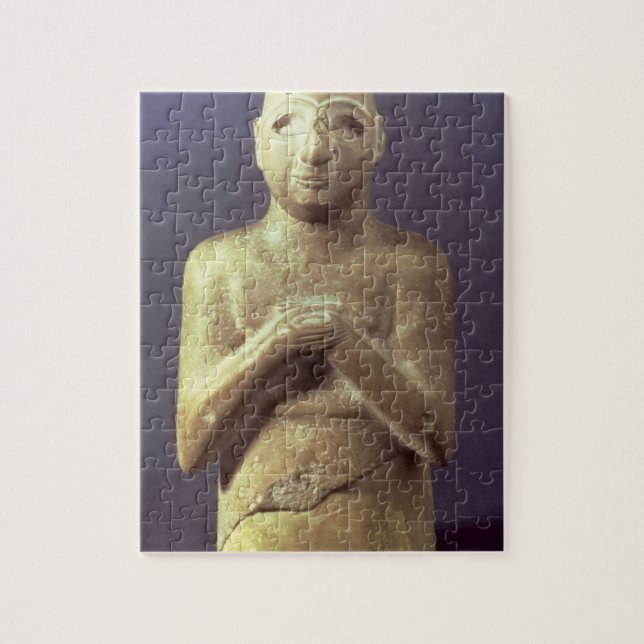 Quebra-cabeça Estátua do deus Utu, Mesopotâmico, c.2400 BC (li (Vertical)