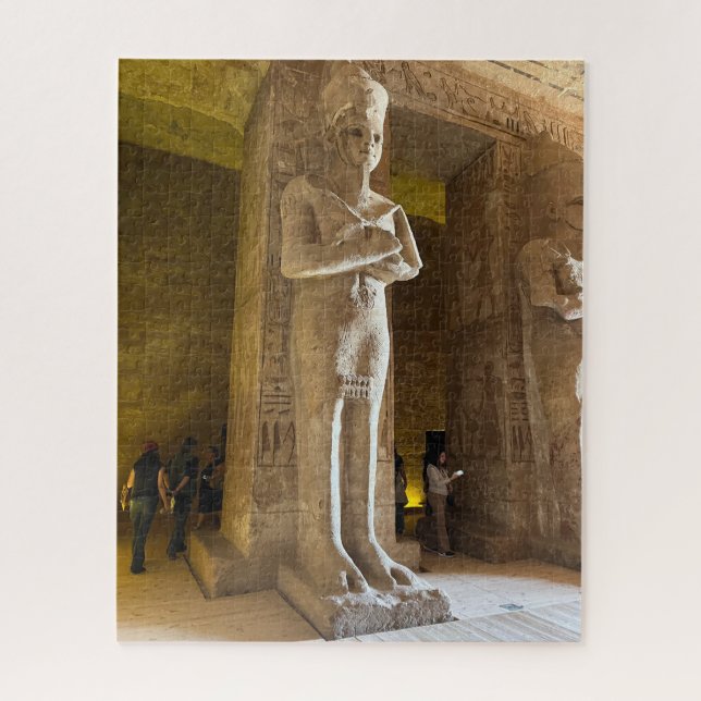 Quebra-cabeça Estátua do Templo Abu Simbel Egito (Vertical)