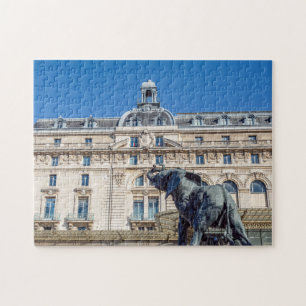 Quebra-cabeça Estátua elefante fora do Museu d'Orsay em Paris