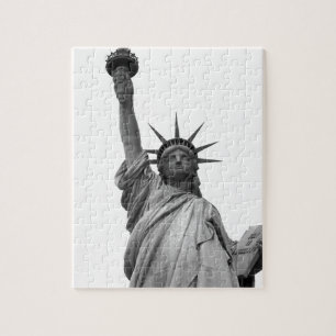 Quebra-cabeça Estátua Negra e Branca da Liberdade