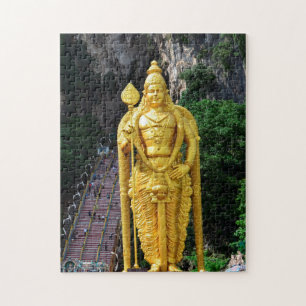 Quebra-cabeça Estátuas de Buda em Batu Caves-Malásia.