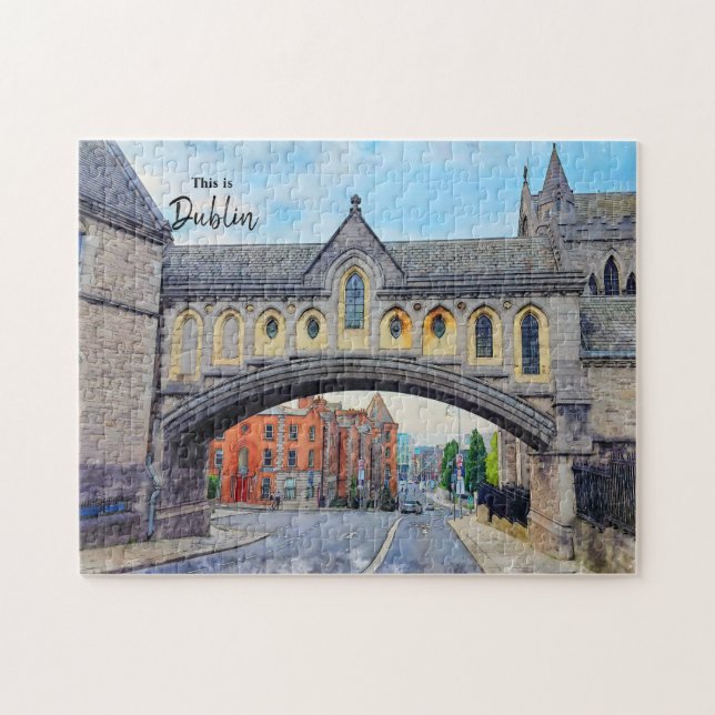 Quebra-cabeça Este é um cartão postal de Dublin-Irlanda (Horizontal)