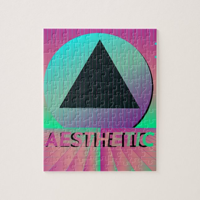 Quebra-cabeça estética vaporwave (Vertical)