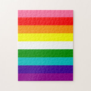Quebra-cabeça Estêvão Romane - Bandeira Arco-íris com 9- Stripe