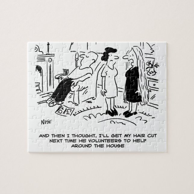 Quebra-cabeça Estilo de Cabelo Longo Devido à Ausência de Estimu (Horizontal)