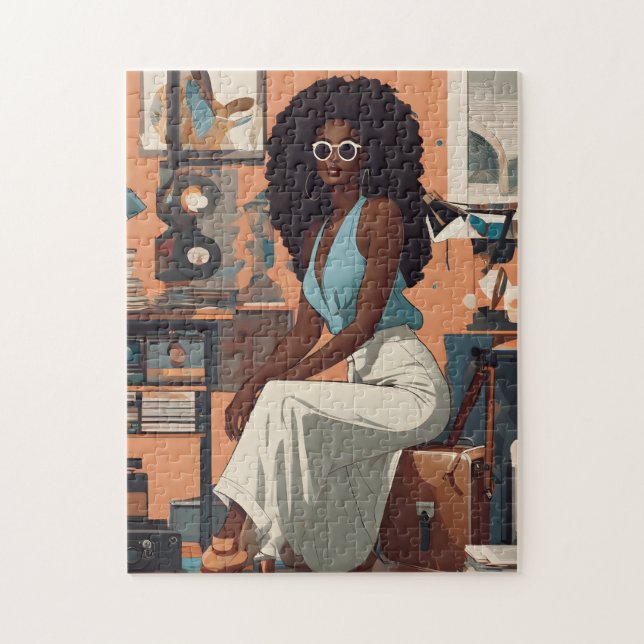 Quebra-cabeça Estilo Núbio (Vertical)
