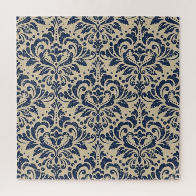 Quebra-cabeça Estilo Retroativo: Abstrato Floral Sem Vista (Vertical)