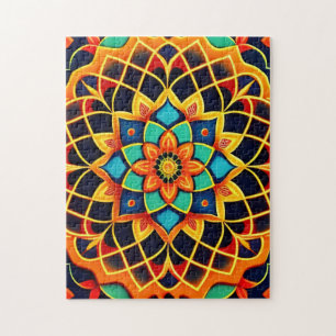 Quebra-cabeça Estilo Vital Colorido Mandala