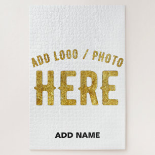 QUEBRA-CABEÇA ESTILOSO BRANCO PERSONALIZÁVEL MODERNO VERIFICADO