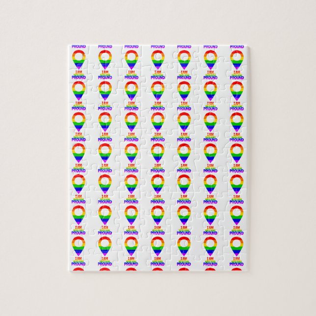 Quebra-cabeça Estou aqui e orgulho dos LGBT (Vertical)