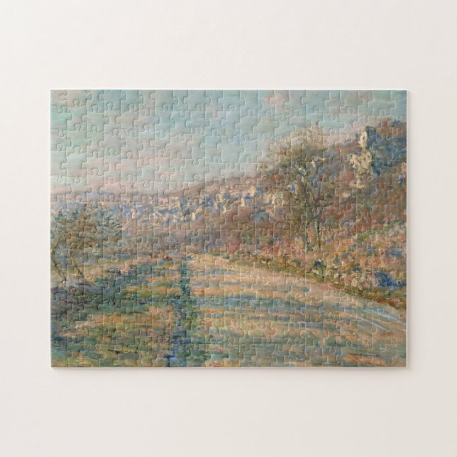 Quebra-cabeça Estrada de La Roche-Guyon Monet Fine Art (Horizontal)