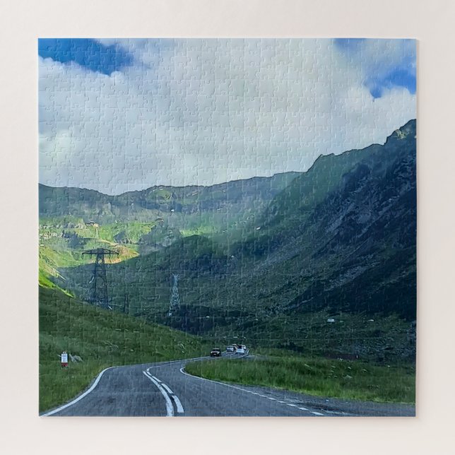 Quebra-cabeça Estrada Transfagarasan – Impressão da Montanha dos (Vertical)