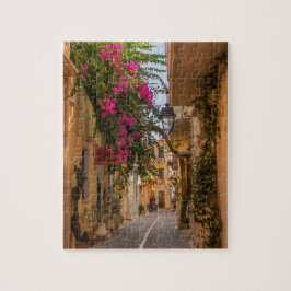 Quebra-cabeça Estreito estreito em Rethymnon antigo, Creta, Gréc