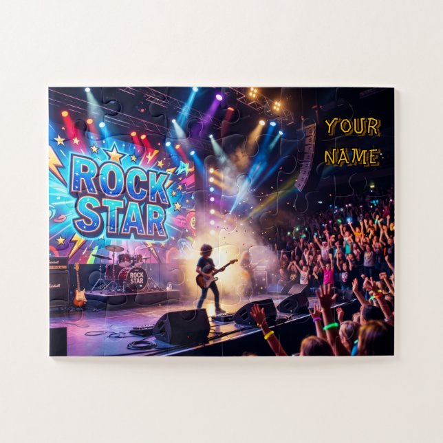 Quebra-cabeça Estrela do Rock Puzzle Super Dimensionado (Horizontal)
