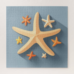 Quebra-cabeça Estrelas-do-mar e as Pequenas