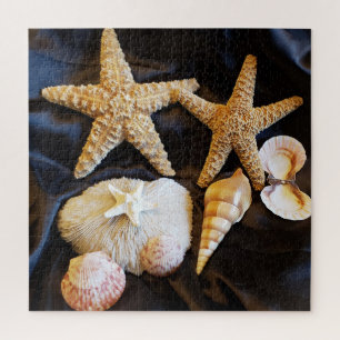 Quebra-cabeça estrelas do mar praia de sealife foto de vida