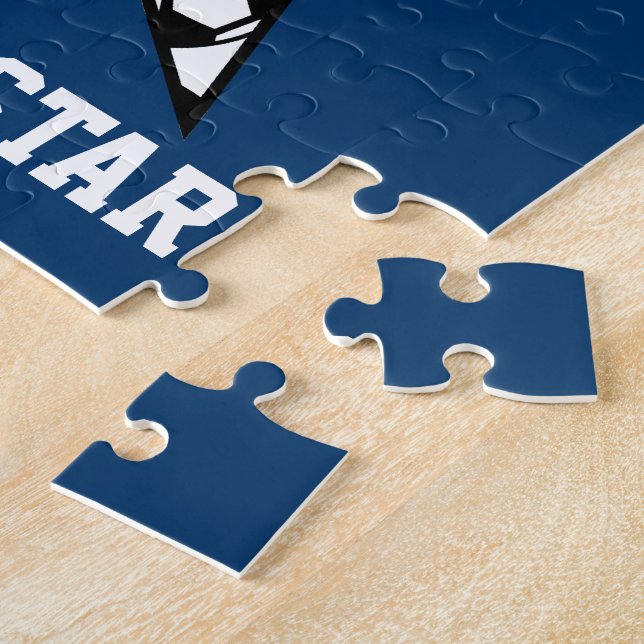 Quebra-cabeça Estrelas e Stripes - Objetivo de Futebol (Lateral)