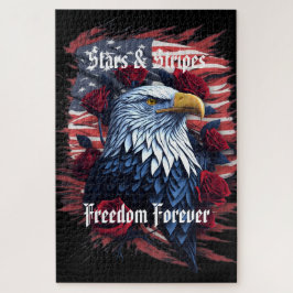 Quebra-cabeça Estrelas Listras Liberdade Águia Bandeira American