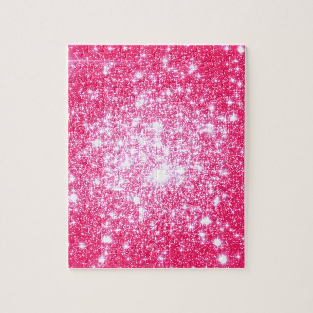 Quebra-cabeça Estrelas Rosa Brilhante (Vertical)