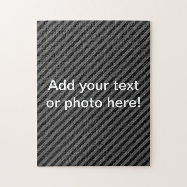 Quebra-cabeça Estrias Diagonais de Cinzas e Pretos Finos (Vertical)