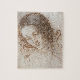 Quebra-cabeça Estudo de Leonardo da Vinci da Cabeça de Leda