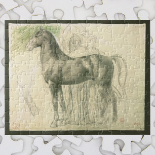 Quebra-cabeça Estudo de um cavalo por Edgar Degas, belas artes