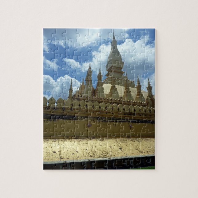 Quebra-cabeça estupa dourada vientiane (Vertical)