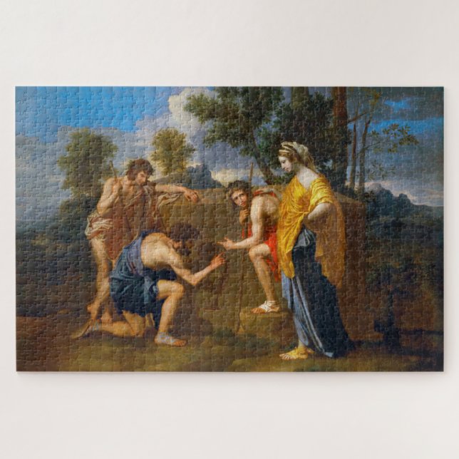 Quebra-cabeça Et em Arcadia ego, Poussin (Horizontal)