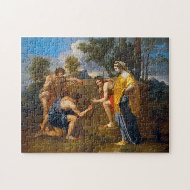 Quebra-cabeça Et em Arcadia ego, Poussin (Horizontal)