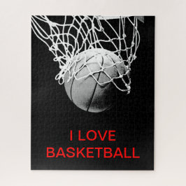 Quebra-cabeça Eu Adoro Basquete