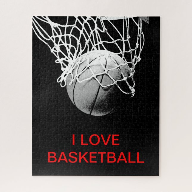 Quebra-cabeça Eu Adoro Basquete (Vertical)