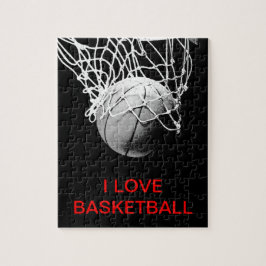 Quebra-cabeça Eu Adoro Basquete