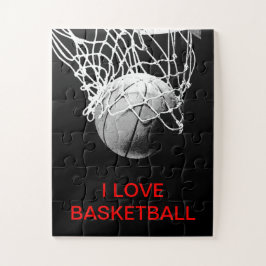 Quebra-cabeça Eu Adoro Basquete