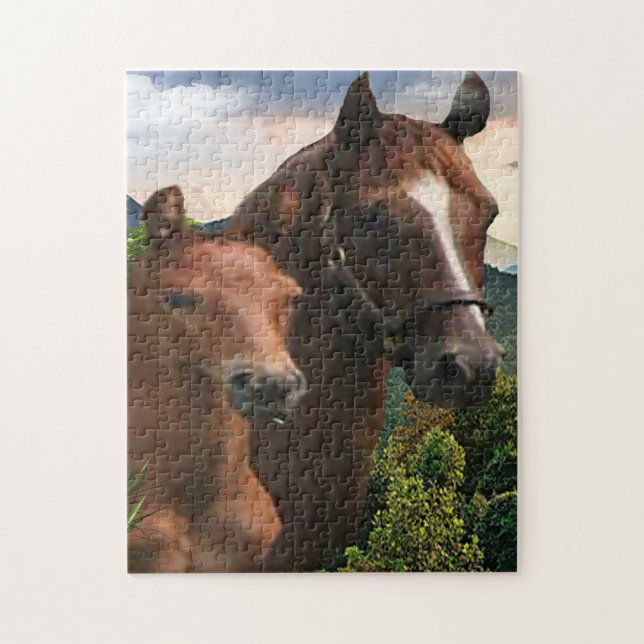 Quebra-cabeça Eu amo Cavalos (Vertical)