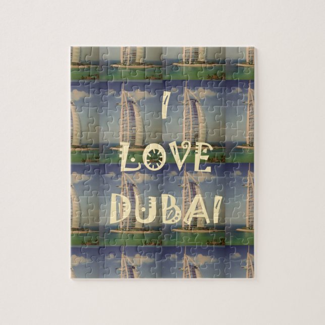 Quebra-cabeça Eu Amo Dubai (Vertical)