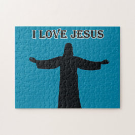 Quebra-cabeça eu amo Jesus