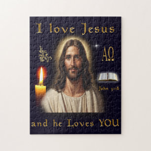 Quebra-cabeça Eu amo Jesus
