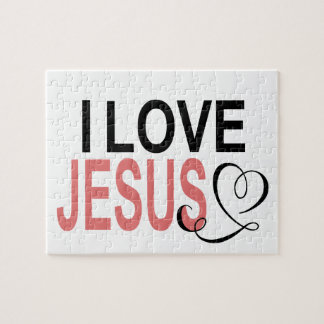 Quebra-cabeça Eu amo Jesus
