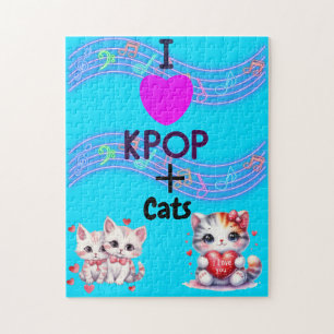 Quebra-cabeça Eu Amo K-pop Puzzle