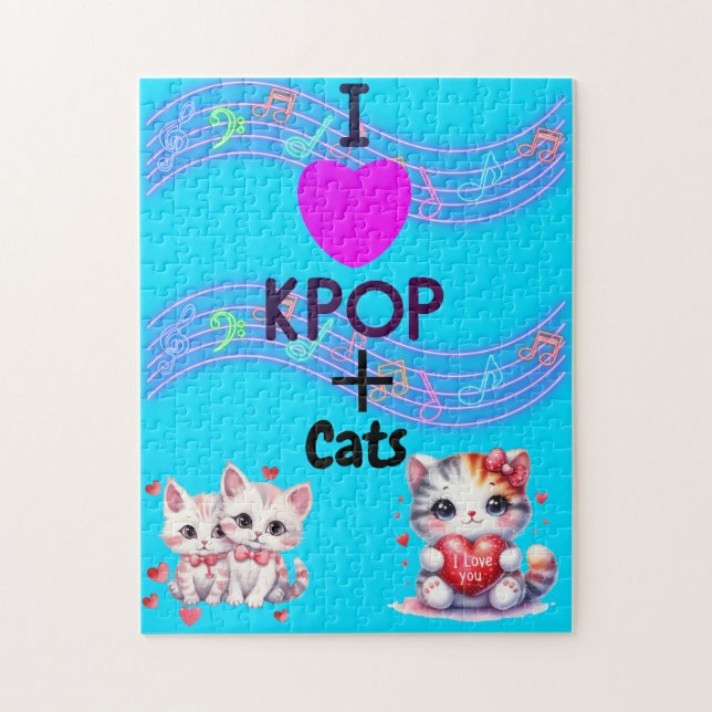 Quebra-cabeça Eu Amo K-pop Puzzle (Vertical)
