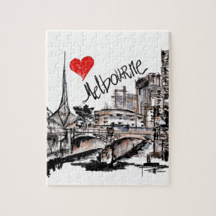Quebra-cabeça Eu amo Melbourne