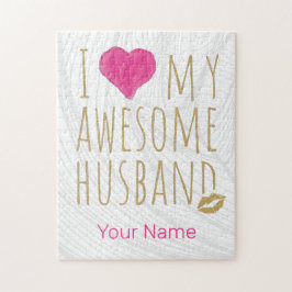 Quebra-cabeça Eu amo meu incrível marido Aniversário de casament
