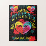 Quebra-cabeça Eu Amo Meu Nome Personalizado De Grafite Namorada<br><div class="desc">Legal Eu Amo Meu Nome Personalizado de Grafite é o presente perfeito para mostrar que você se importa. Arte moderna de grafite com coração e nome. Faça uma declaração corajosa e colorida. Adicione sua própria mensagem. Corações de amor coloridos e design de estilo de arte de rua.</div>