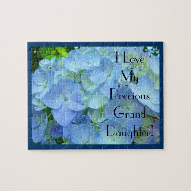 Quebra-cabeça Eu Amo Minha Querida Netas! puzzle Floral (Horizontal)