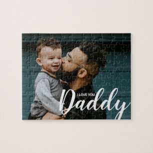 Quebra-cabeça Eu Amo Você Pai Foto Personalizada Do Tipo Moderno