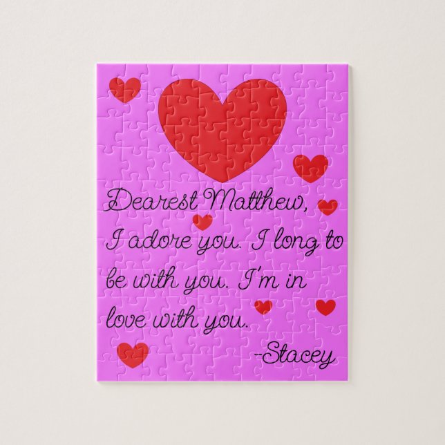 Quebra-cabeça Eu desejo estar com você (Vertical)